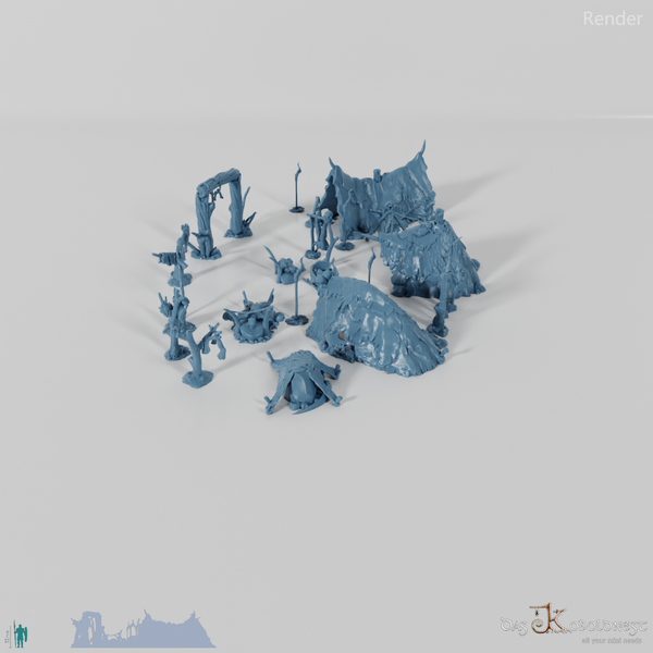 Dioramaset - Ork-Zeltlager