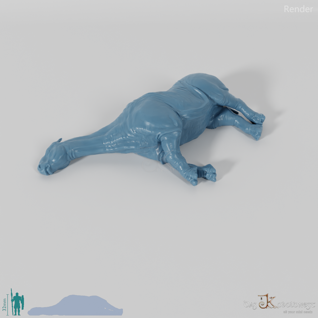 Paraceratherium 05 (Kadaver) - StoneAxe Miniatures