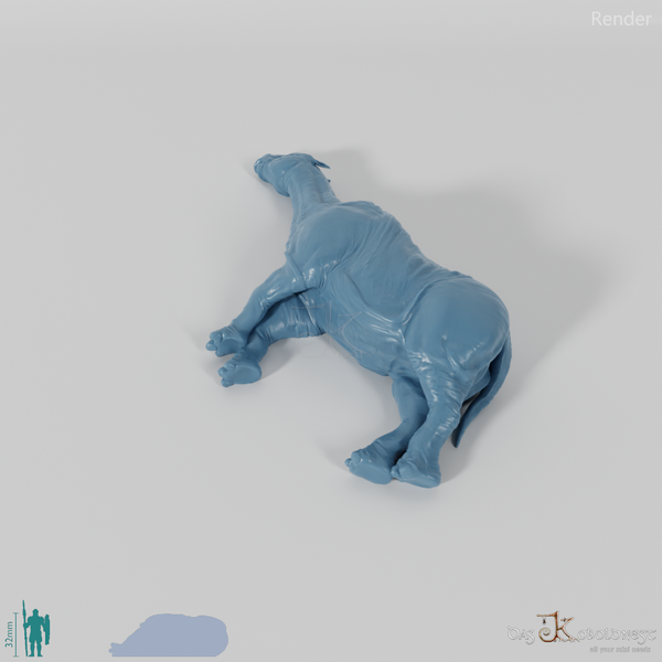 Paraceratherium 05 (Kadaver) - StoneAxe Miniatures