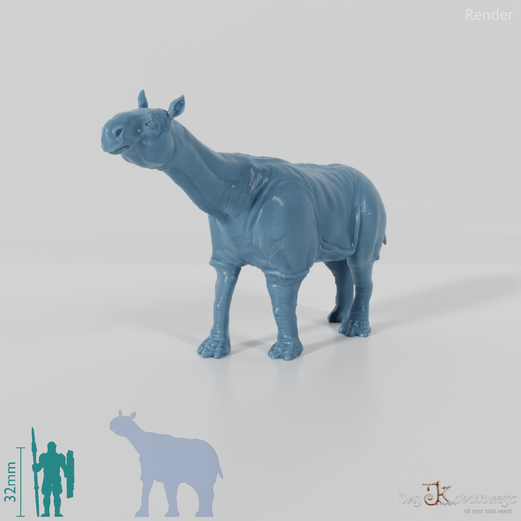 Paraceratherium 06 (Jungtier) - StoneAxe Miniatures