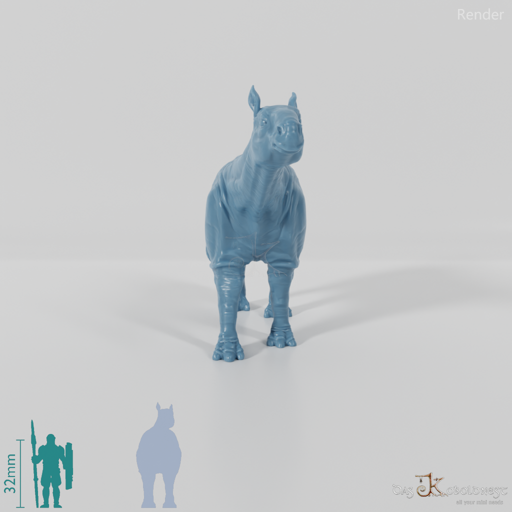 Paraceratherium 06 (Jungtier) - StoneAxe Miniatures