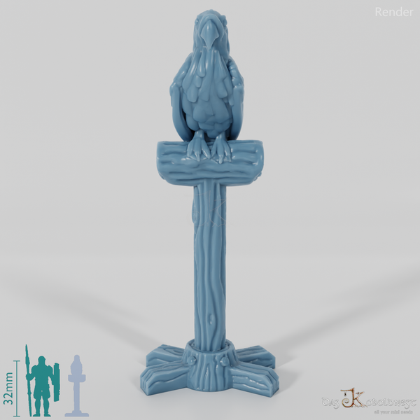 Vogel - Papagei auf Sitzstange