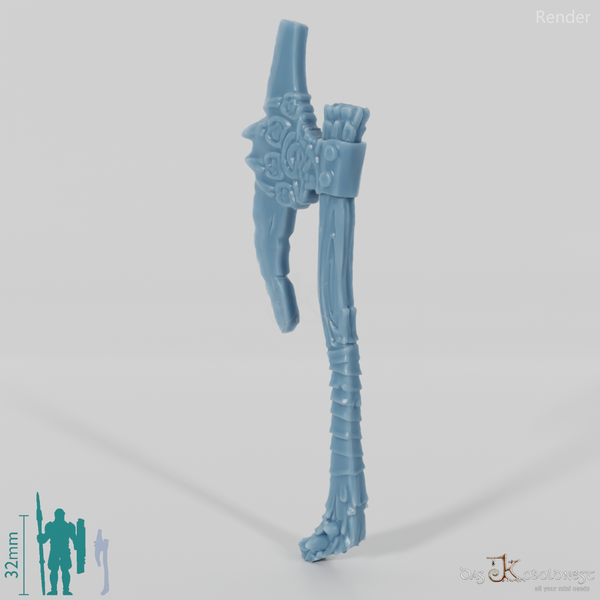 Zweihandaxt mit Bärenpranke