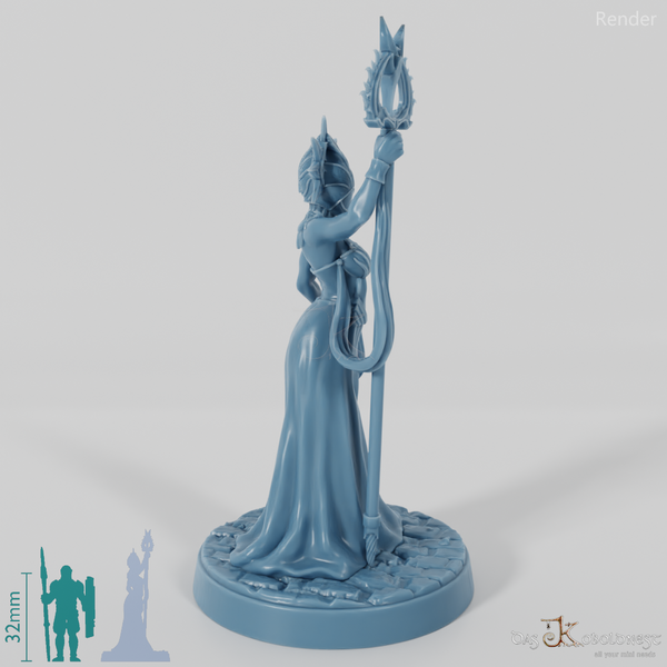 Astralelfen-Priesterin mit Maske 01