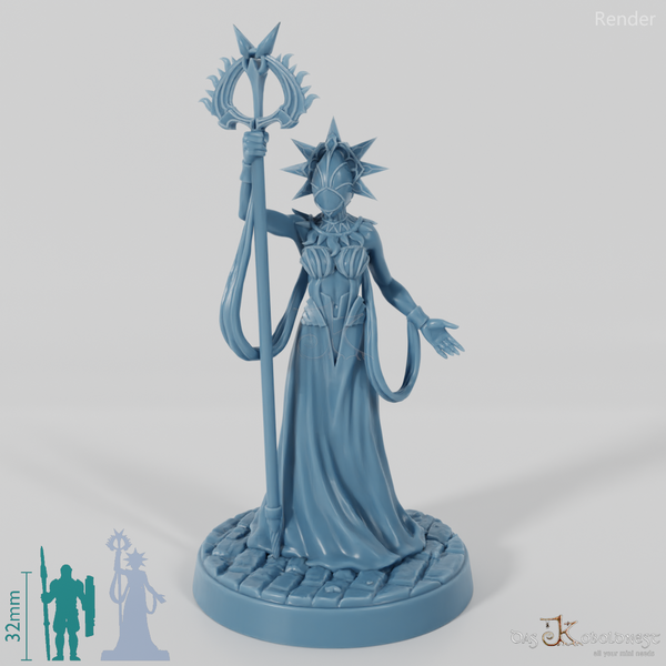 Astralelfen-Priesterin mit Maske 01