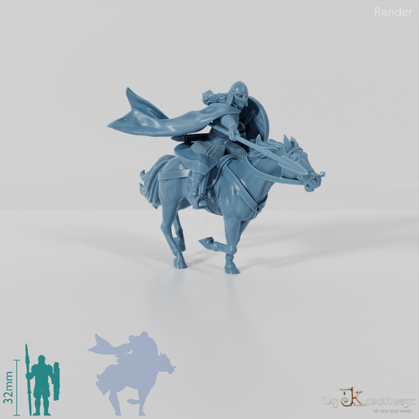 Eadwela, Bewaffnete Schildmaid der Pferdeherren (Beritten)