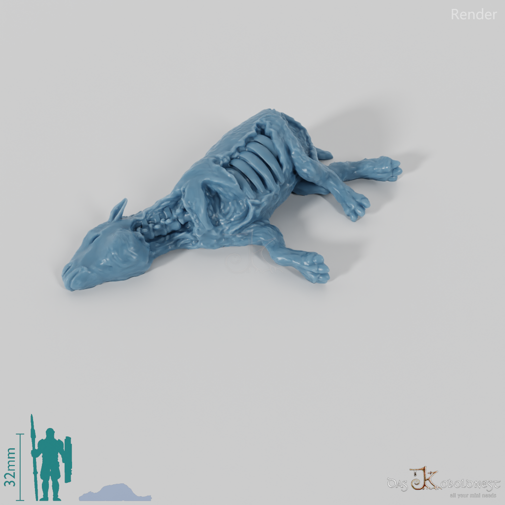 Propalaeotherium 07 (Kadaver) - StoneAxe Miniatures