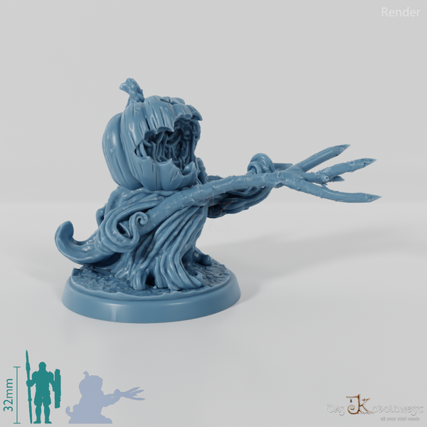 Kürbissoldat mit Dreizack