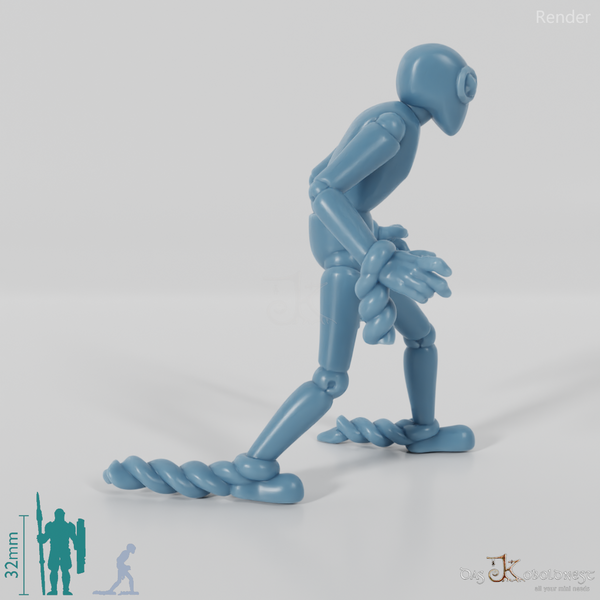 Animierte Marionette - Angreifend