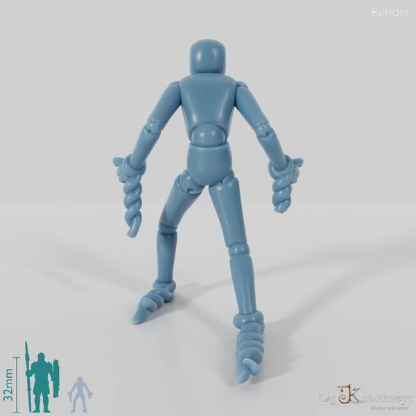 Animierte Marionette - Angreifend