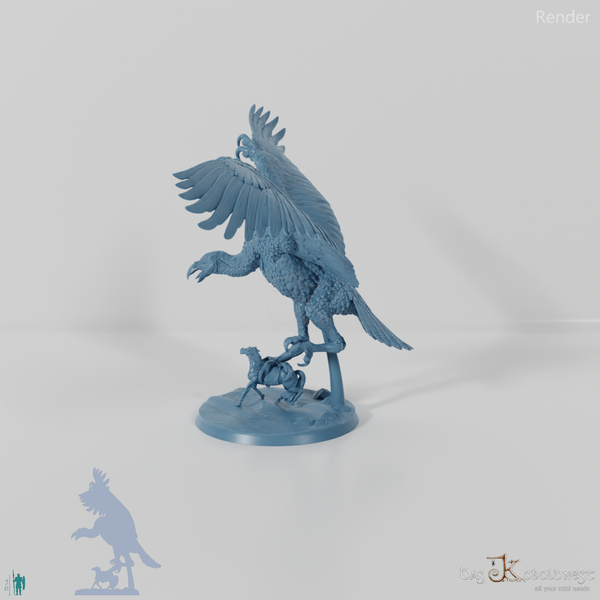 Vogel Rock mit Pferd