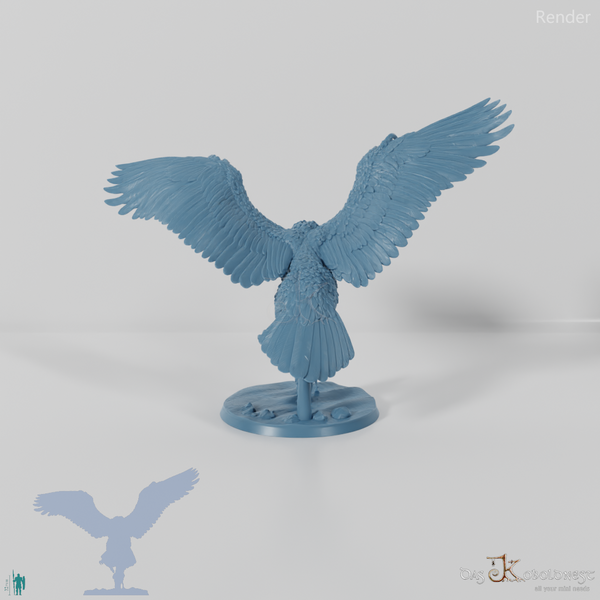 Vogel Rock mit Pferd