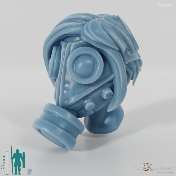 Frauenkopf - SciFi Gasmaske 2