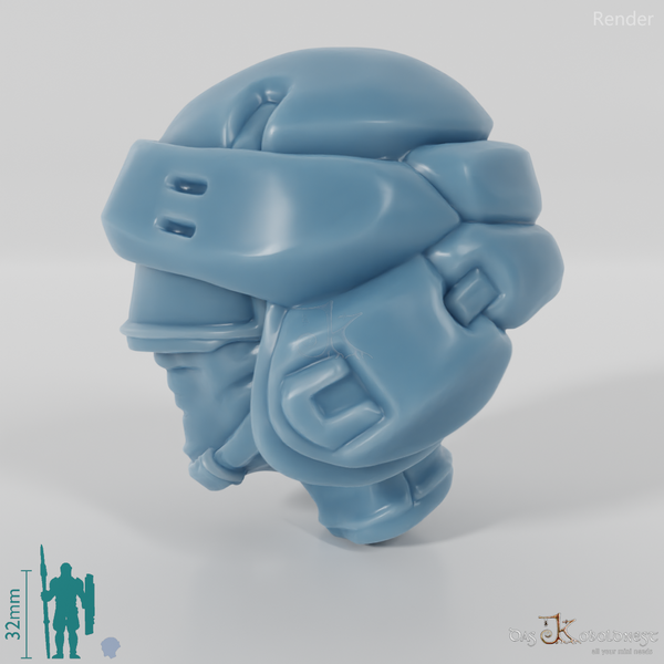 Frauenkopf - SciFi Special Forces (Maske)