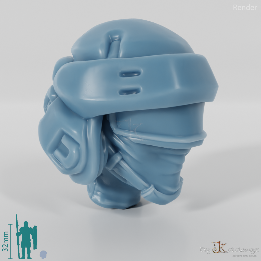 Frauenkopf - SciFi Special Forces (Maske)