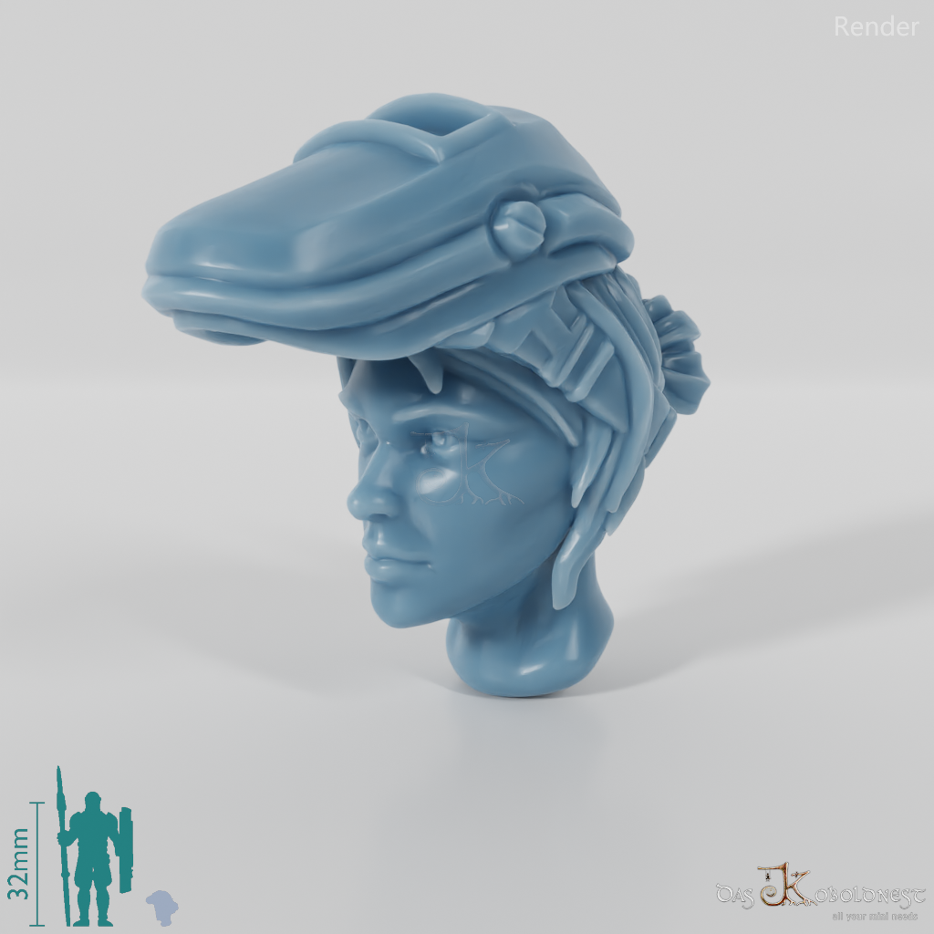 Frauenkopf - SciFi Schweißhelm 2