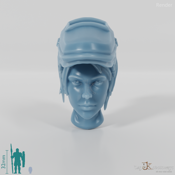 Frauenkopf - SciFi Schweißhelm 2