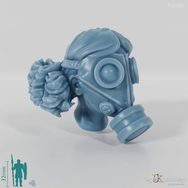 Frauenkopf - SciFi Gasmaske 1