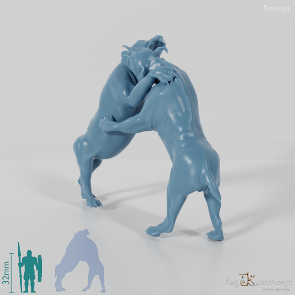 Smilodon populator 05 (Kämpfend) - JJP