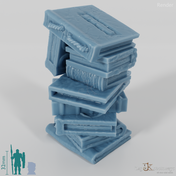 Buch - Hoher Bücherstapel 02