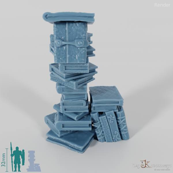 Buch - Hoher Bücherstapel 05