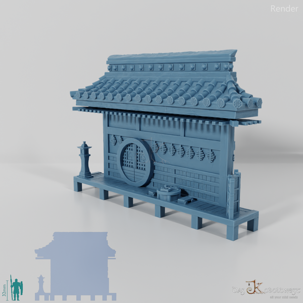 Halblinghöhlenfassade - Samurai Haupteingang