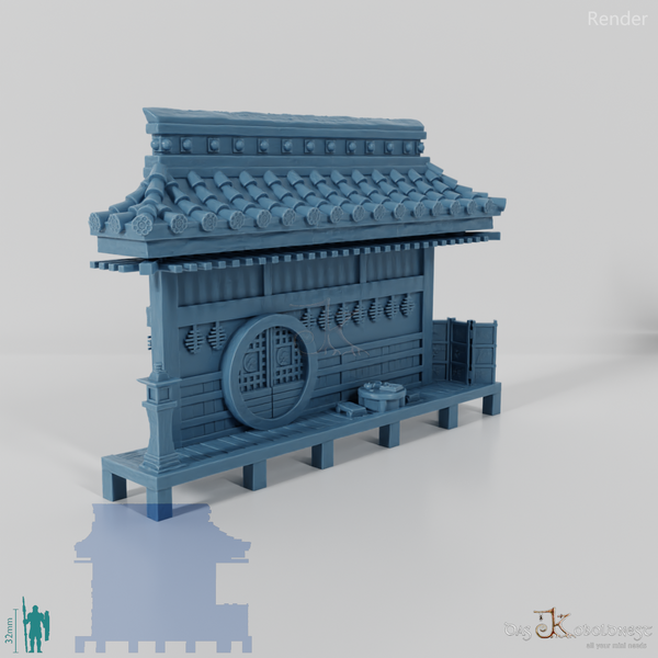 Halblinghöhlenfassade - Samurai Haupteingang