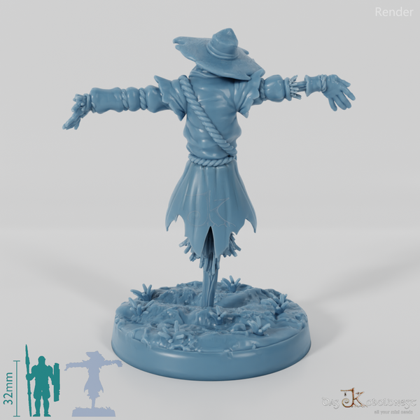 Zerschlissene Vogelscheuche