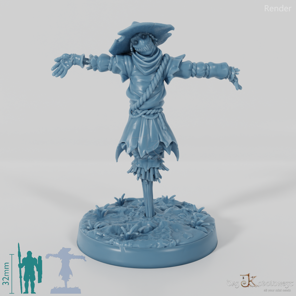 Zerschlissene Vogelscheuche