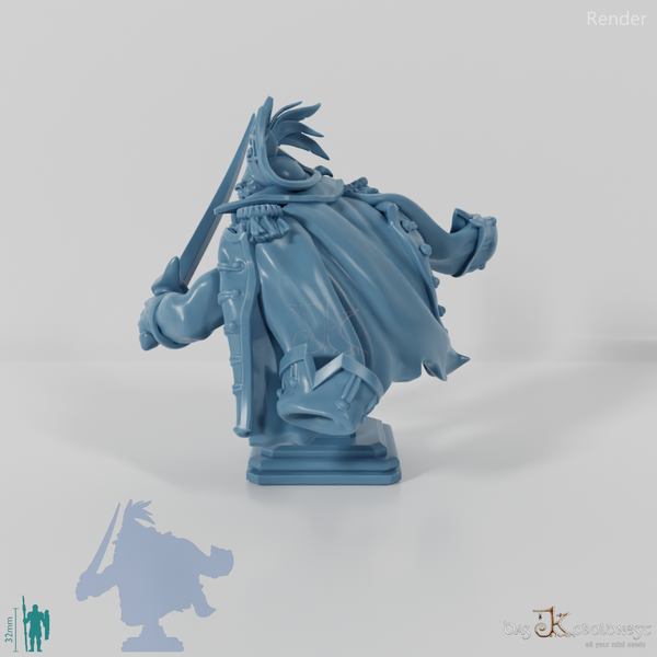 Büste - Roar, vernarbter Orkpirat