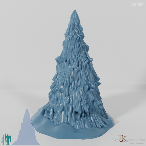 Verschneite Tannenzuflucht