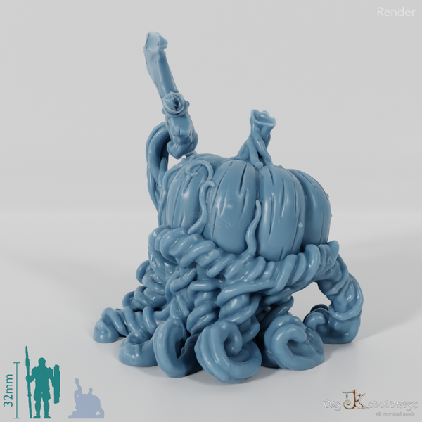 Kürbissoldat mit Axt