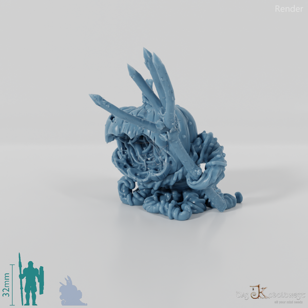 Kürbissoldat mit Mistgabel