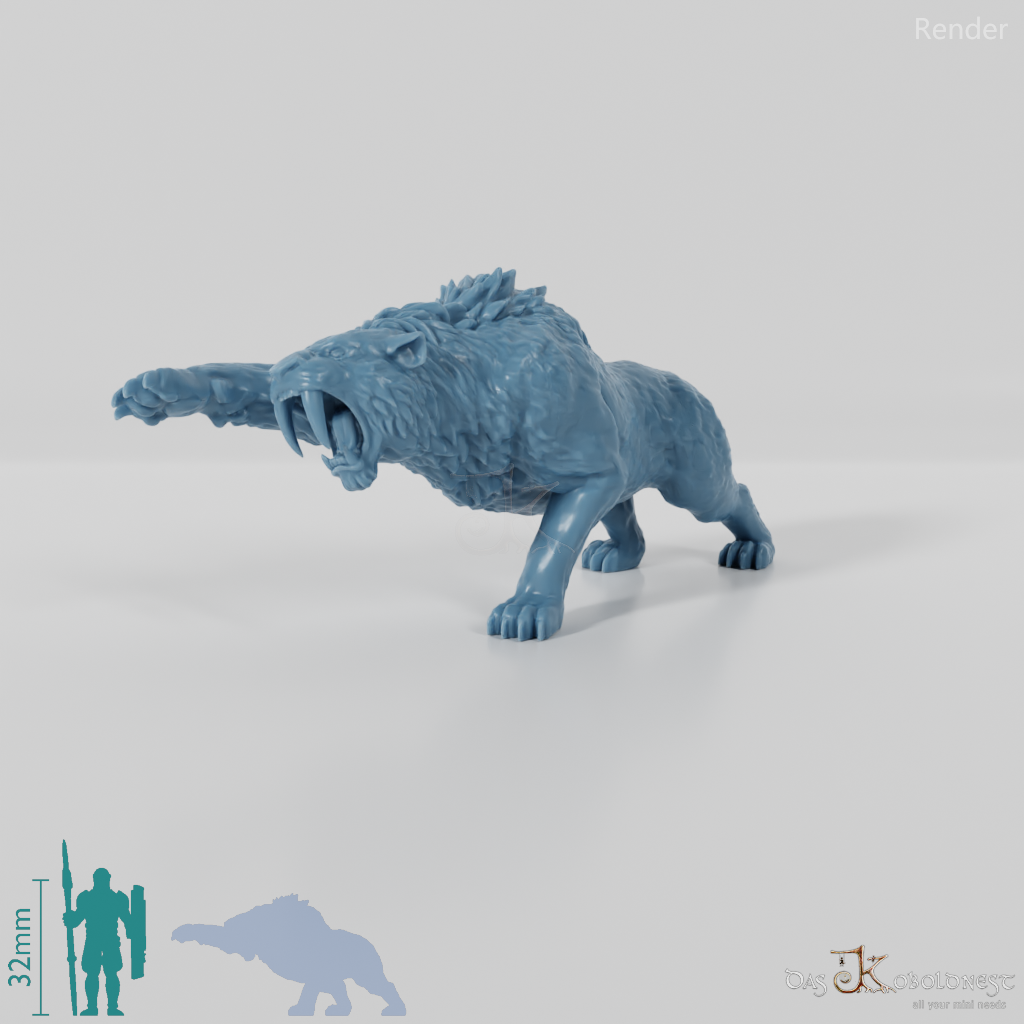 Smilodon 01- StoneAxe Miniatures