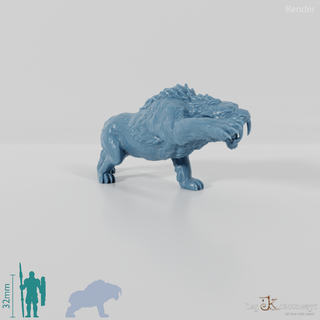 Smilodon 01- StoneAxe Miniatures