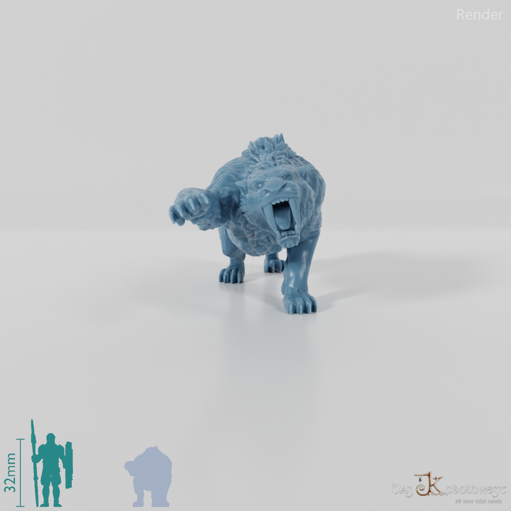 Smilodon 01- StoneAxe Miniatures