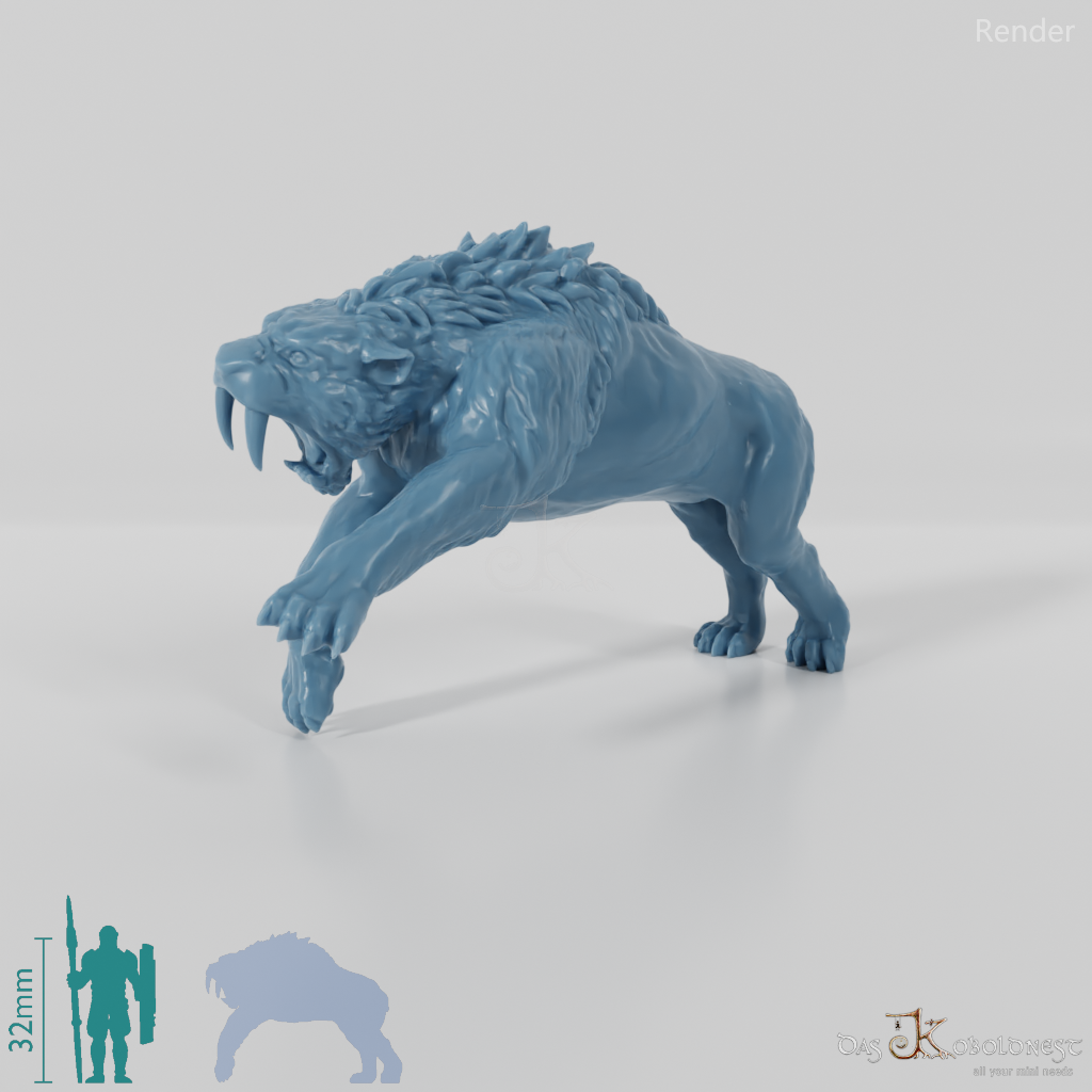 Smilodon 02- StoneAxe Miniatures