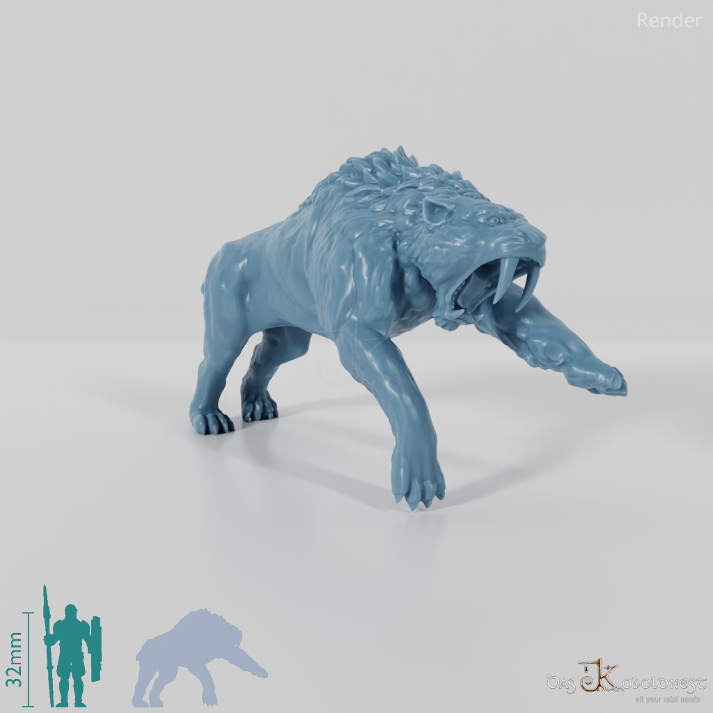 Smilodon 02- StoneAxe Miniatures