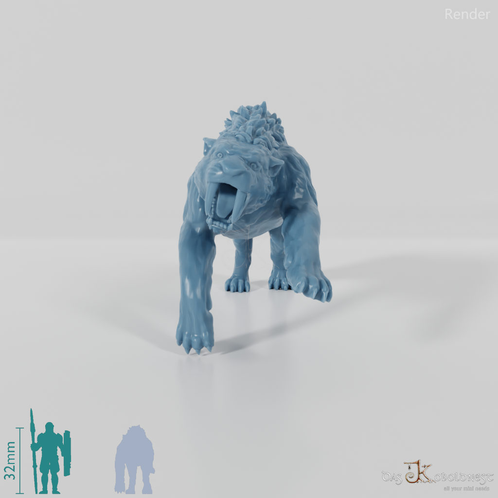 Smilodon 02- StoneAxe Miniatures