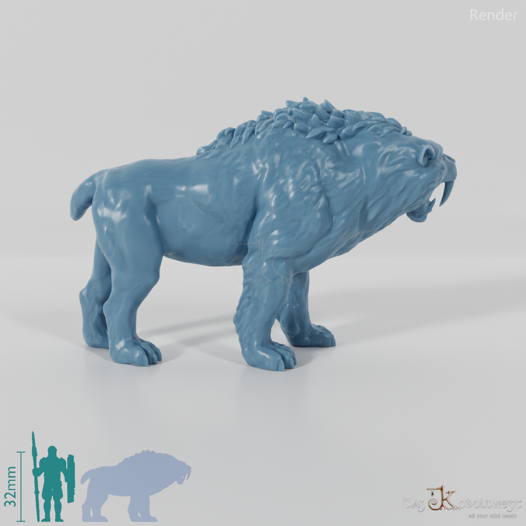 Smilodon 03- StoneAxe Miniatures