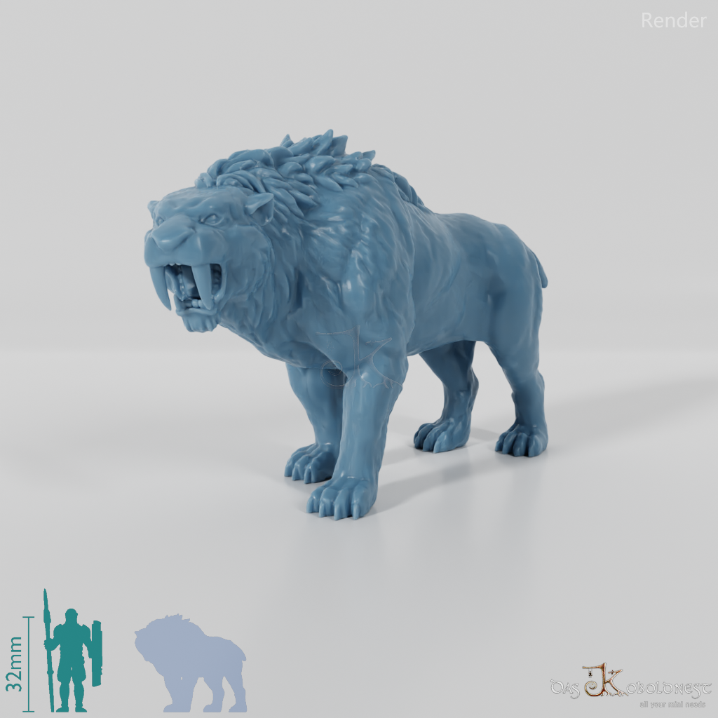 Smilodon 03- StoneAxe Miniatures