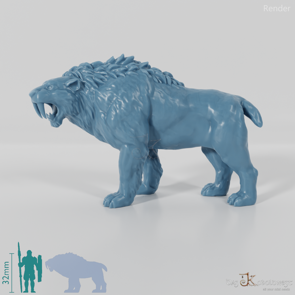 Smilodon 03- StoneAxe Miniatures