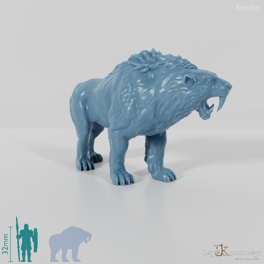 Smilodon 03- StoneAxe Miniatures