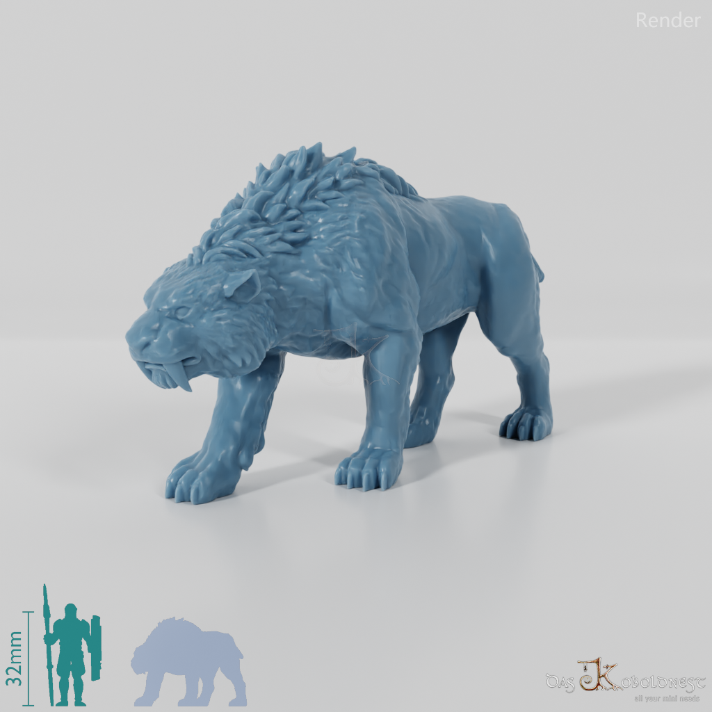 Smilodon 04- StoneAxe Miniatures