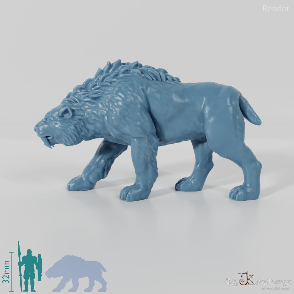 Smilodon 04- StoneAxe Miniatures