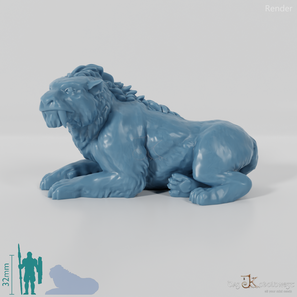 Smilodon 05- StoneAxe Miniatures