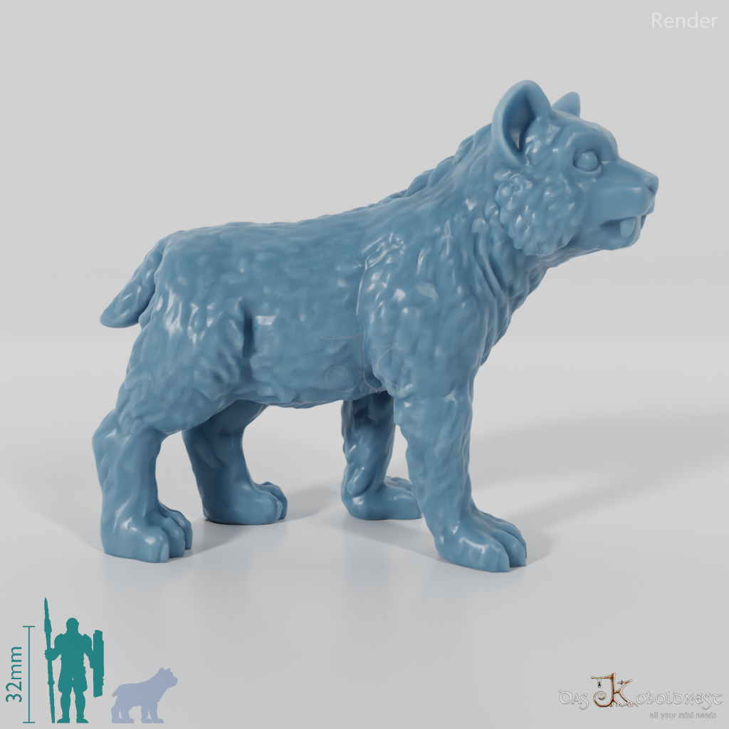 Smilodon 07 (Jungtier) - StoneAxe Miniatures