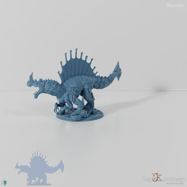 Monströses Spinodon mit Rüstung