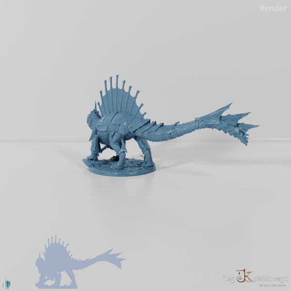 Monströses Spinodon mit Rüstung