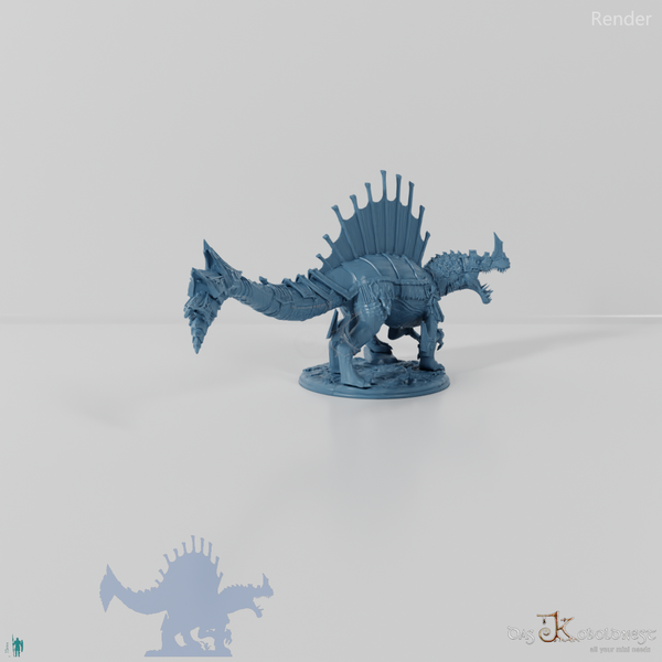 Monströses Spinodon mit Rüstung